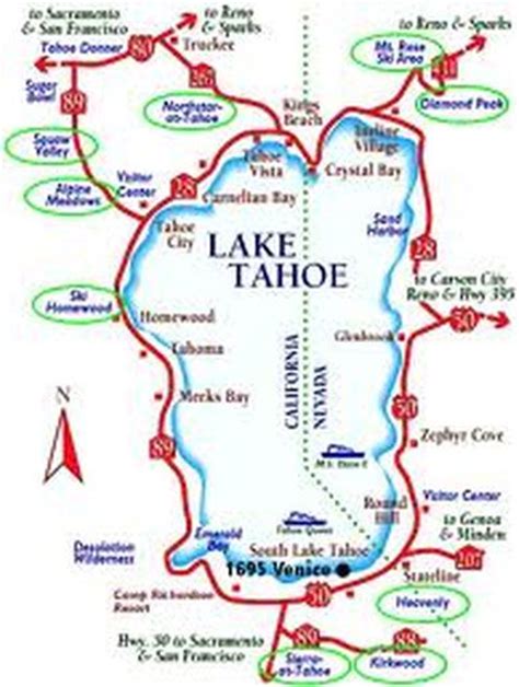 Tahoe casino strip mapa
